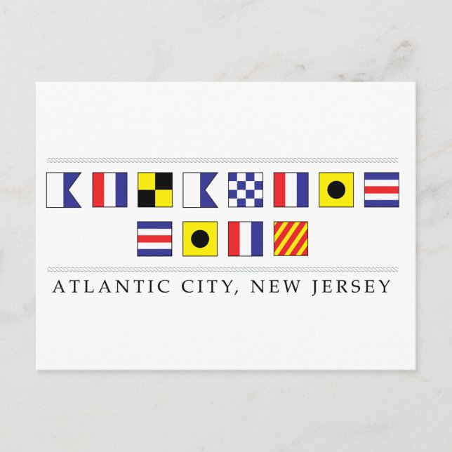 Hälsning från Atlantic City Vykort (Framsida)