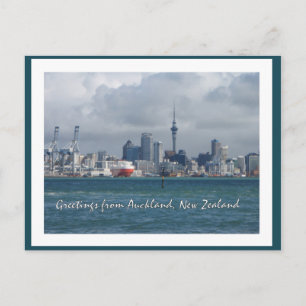 Hälsning från Auckland City, Nya Zeelands vykort