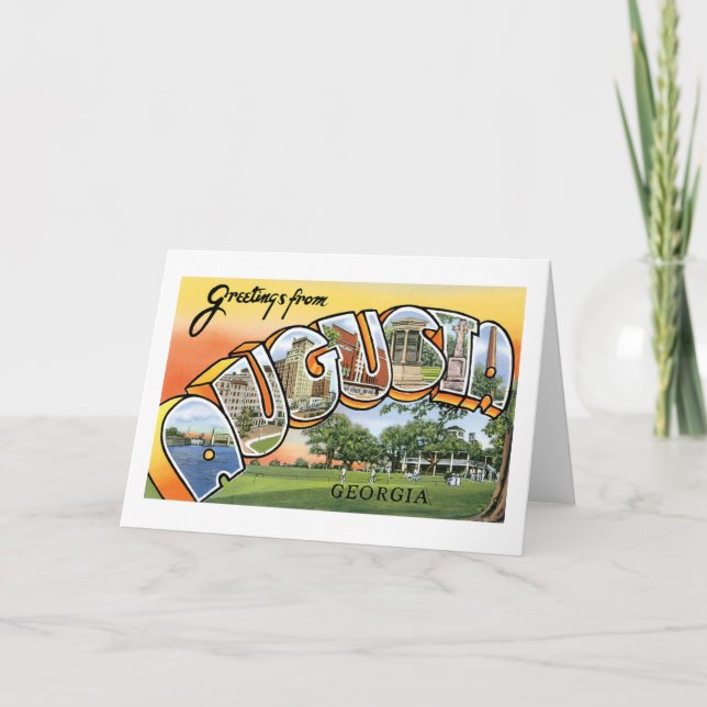 Hälsning från Augusta, Georgien Kort (Framsida)