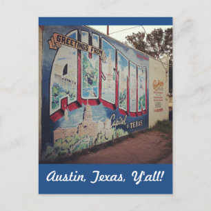 Hälsning från Austin Texas Vykort