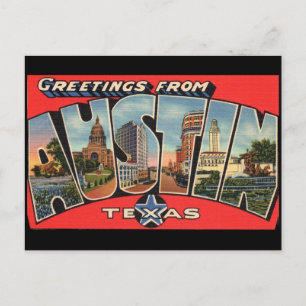 Hälsning från Austin Texas vykort