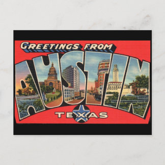 Hälsning från Austin Texas vykort
