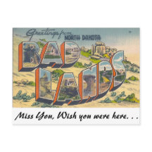 Hälsning från Bad Lands, North Dakota