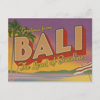 Hälsning från Bali-vykort Vykort
