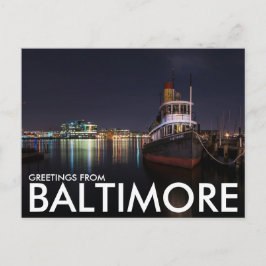 Hälsning från Baltimore, Maryland, USA Vykort
