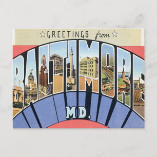 Hälsning från Baltimore Maryland Vykort