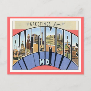Hälsning från Baltimore Maryland Vykort