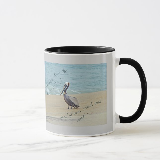 Hälsning från Banker OBX NC Mugg (Höger)
