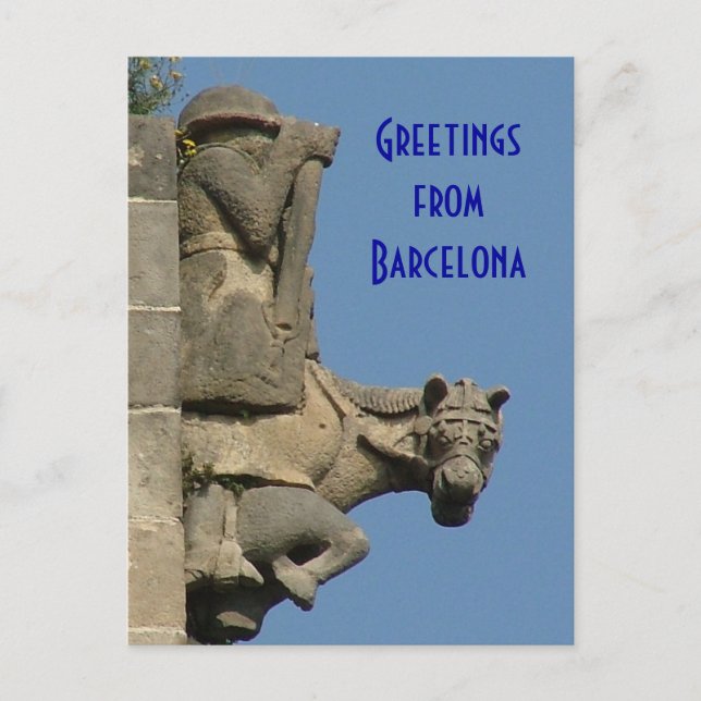Hälsning från Barcelona Vykort (Framsida)