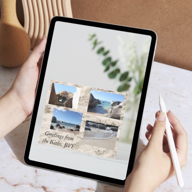 Hälsning från Baths, Brittiska Jungfruöarna Vykort (Skapare uppladdad)