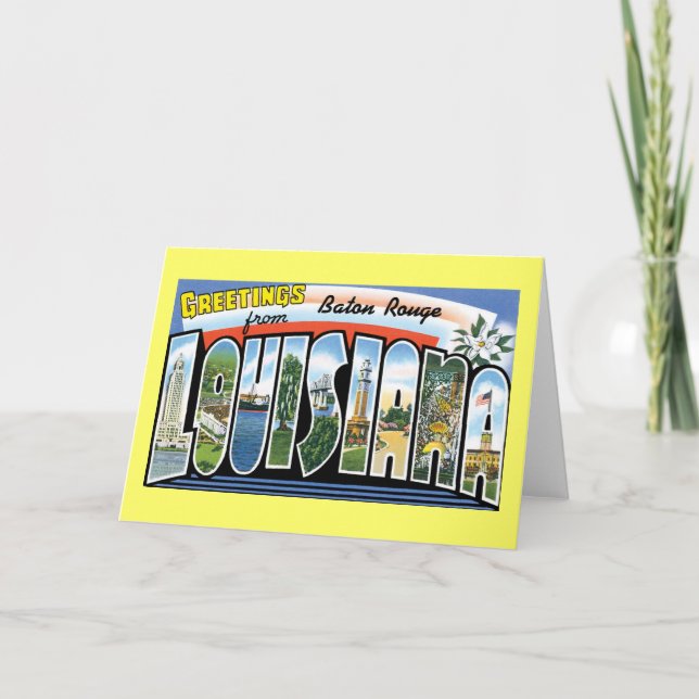 Hälsning från Baton Rouge, Louisiana Kort (Framsida)