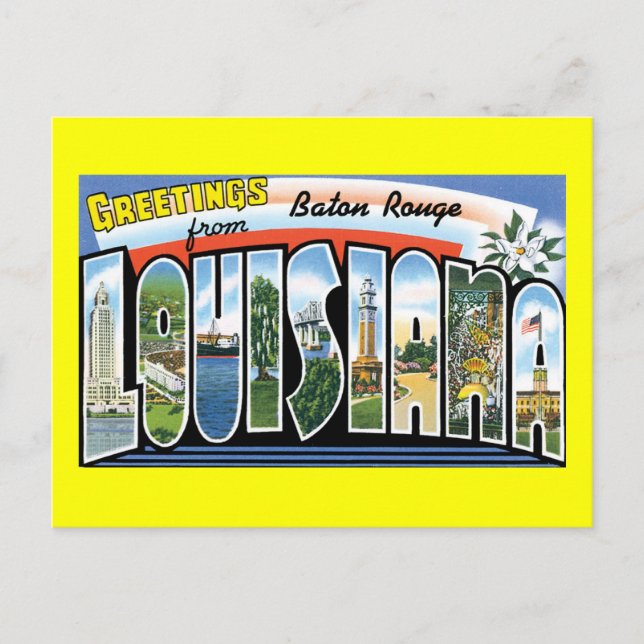 Hälsning från Baton Rouge, Louisiana Vykort (Framsida)