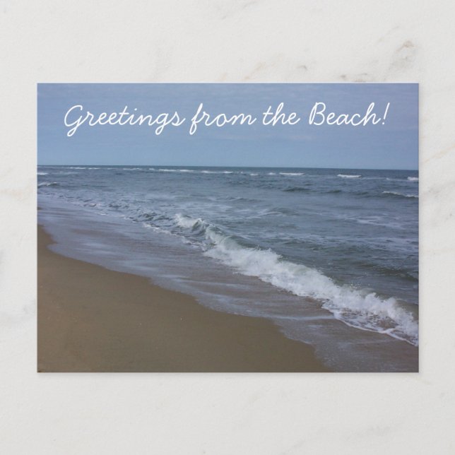 Hälsning från Beach! Vykort (Framsida)