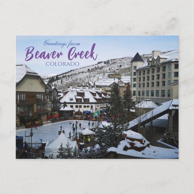 Hälsning från Beaver Bäck Colorado Postcard Vykort (Framsida)