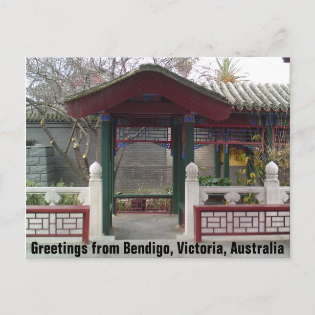 Hälsning från Bendigo, Victoria, Australien Vykort (Framsida)