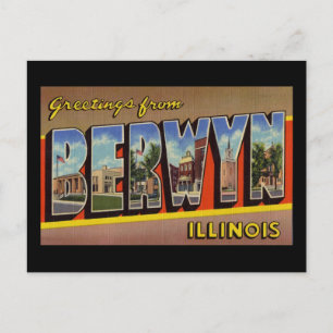 Hälsning från Berwyn Illinois Vykort