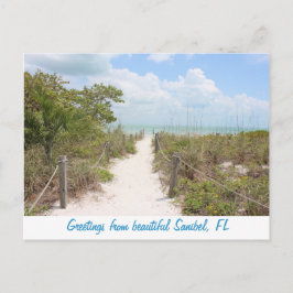 Hälsning från Beval Sanibel, Florida-vykort Vykort