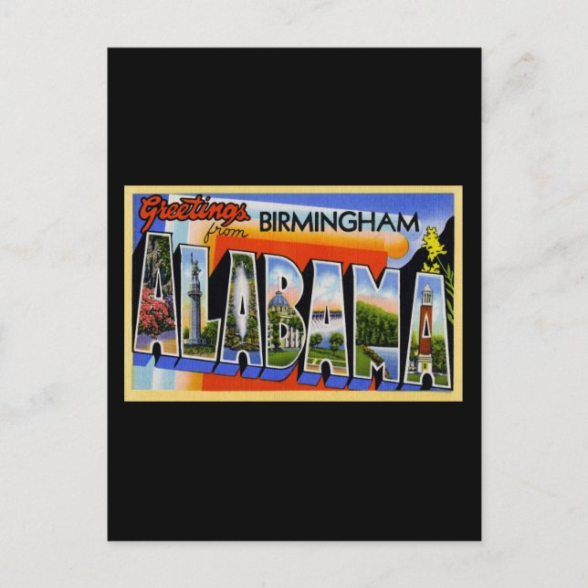 Hälsning från Birmingham Alabama Vykort (Framsida)