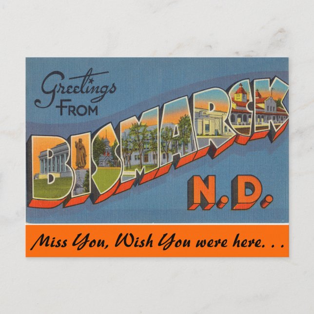 Hälsning från Bismark Vykort (Framsida)