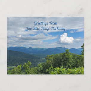 Hälsning från Blue Ridge Parkway North Carolina Vykort