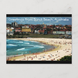 Hälsning från Bondi Beach, Australien Vykort