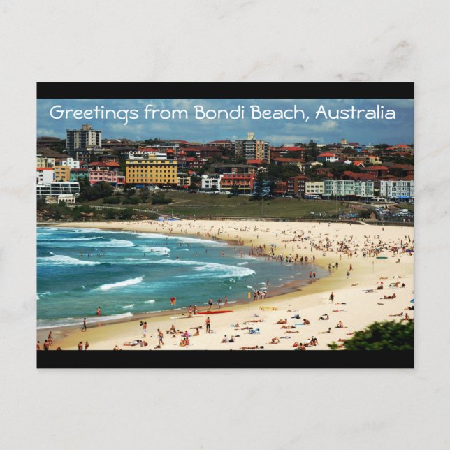 Hälsning från Bondi Beach, Australien Vykort (Framsida)