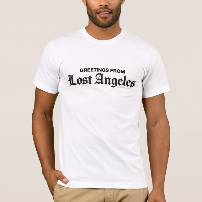 Hälsning från Borttappad Angeles T-Shirt (Framsida)