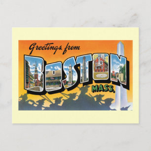 Hälsning från Boston, massa Vykort