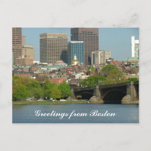 Hälsning från Boston Vykort