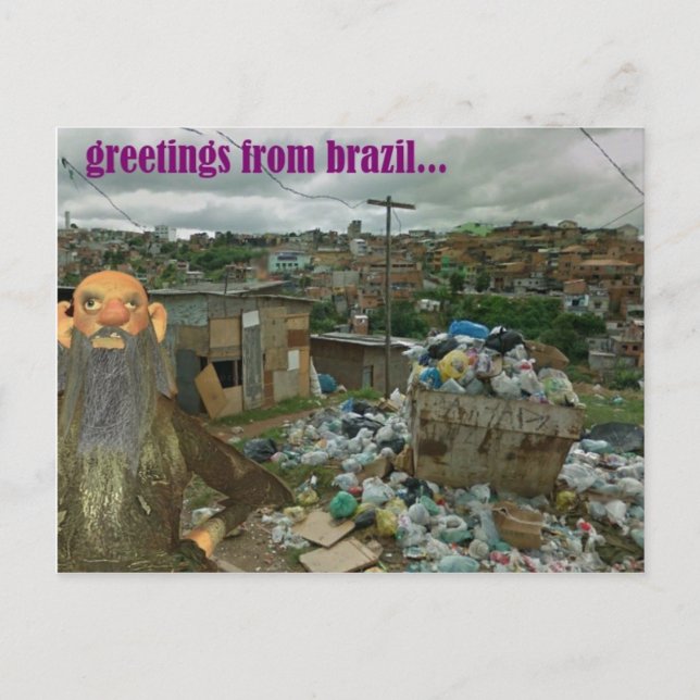 hälsning från brazil bild vykort (Framsida)