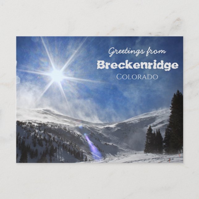 Hälsning från Breckenridge Colorado Scenia Vykort (Framsida)