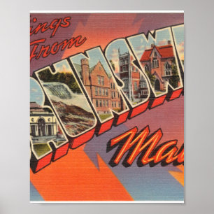 Hälsning från Brunswick, Maine Poster