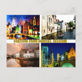 HÄLSNING FRÅN BRUSSEL BELGIEN BYMojisola A Gbadamo Vykort