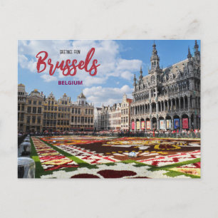 Hälsning från Bryssels belgiskt vykort