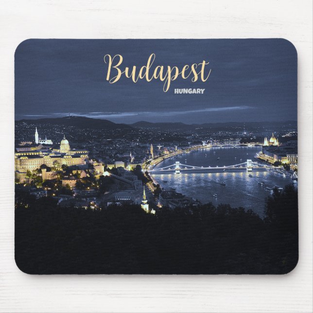 Hälsning från Budapest Hungary Scenia Mouse Pad Musmatta (Framsidan)
