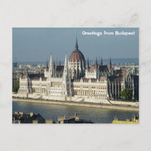 Hälsning från Budapest - Ungerns parlament Vykort