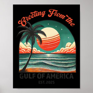 Hälsning från Bukt i USA: s luddiga trump Poster