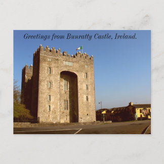 Hälsning från Bunratty Castle, Irland Vykort