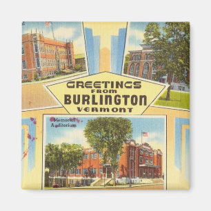 Hälsning från Burlington Vermont Magnet