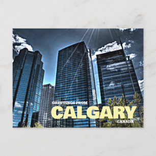 Hälsning från Calgary Canada Postcard Vykort