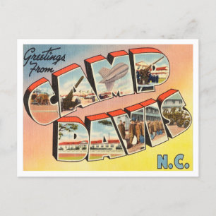 Hälsning från Camp Davis, North Carolina Travel Vykort
