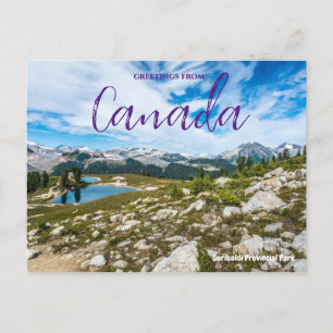 Hälsning från Canada Giribaldi Park Postcard Vykort