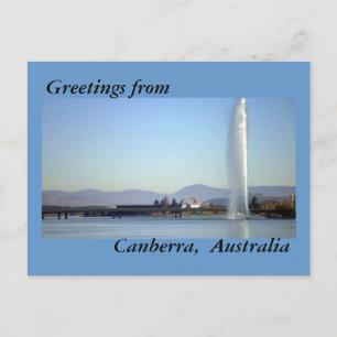 Hälsning från Canberra, Australien Vykort