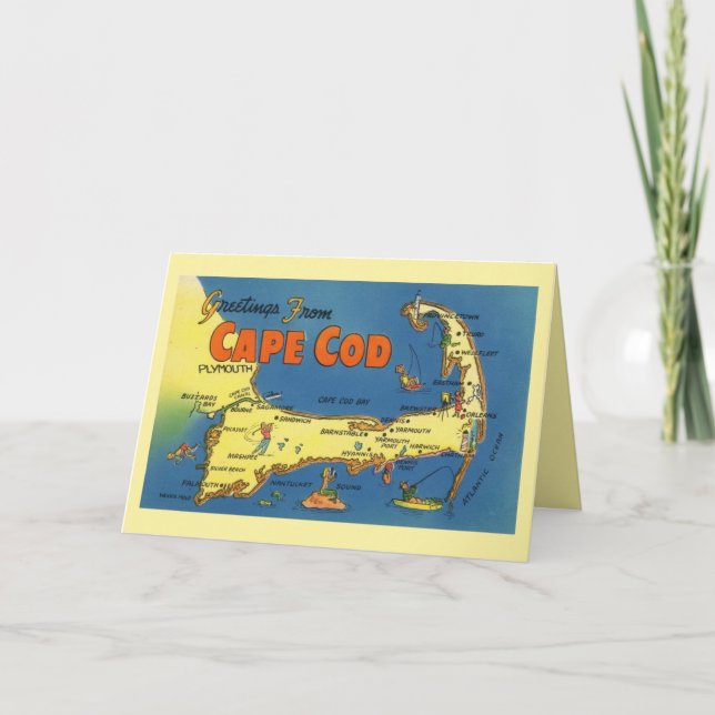 Hälsning från Cape Cod Karta Anteckningskort (Framsida)
