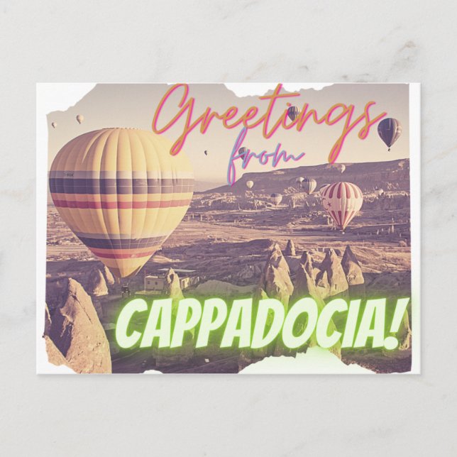 Hälsning från Cappadocia Turkiet Vykort (Framsida)