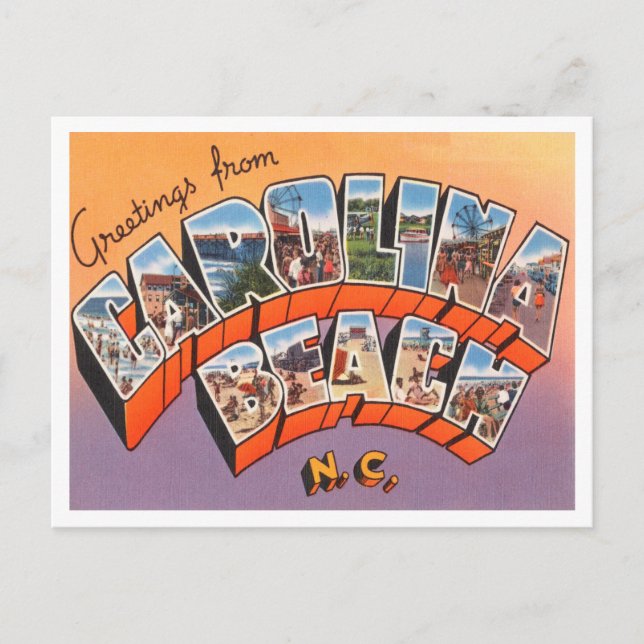 Hälsning från Carolina Beach, North Carolina Vykort (Framsida)