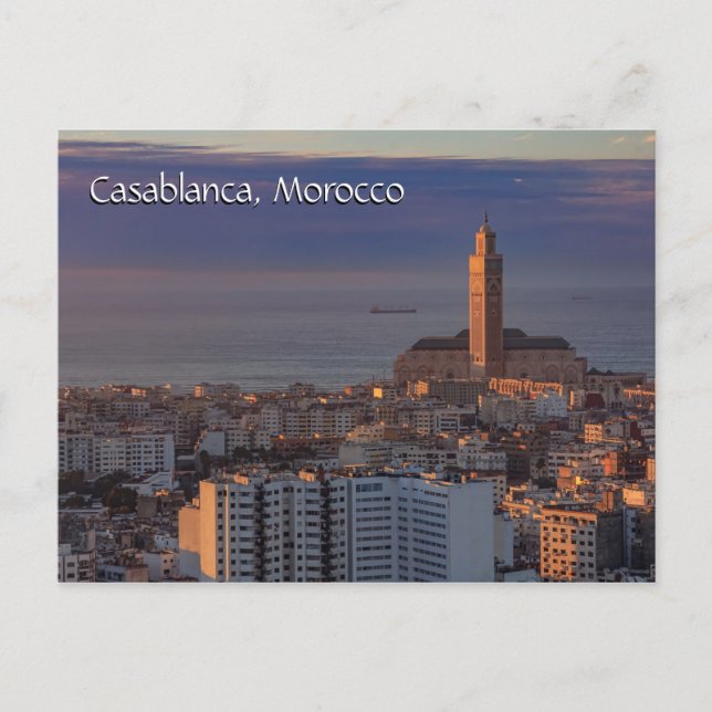 Hälsning från Casablanca Marocko Vykort (Framsida)