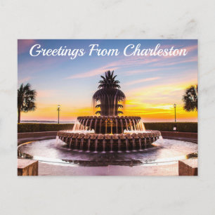 Hälsning från Charleston, South Carolina Vykort