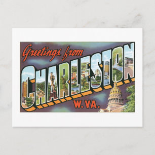 Hälsning från Charleston, Väster Virginia Vykort