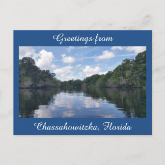 Hälsning från Chassahowitzka Florida-vykort Vykort